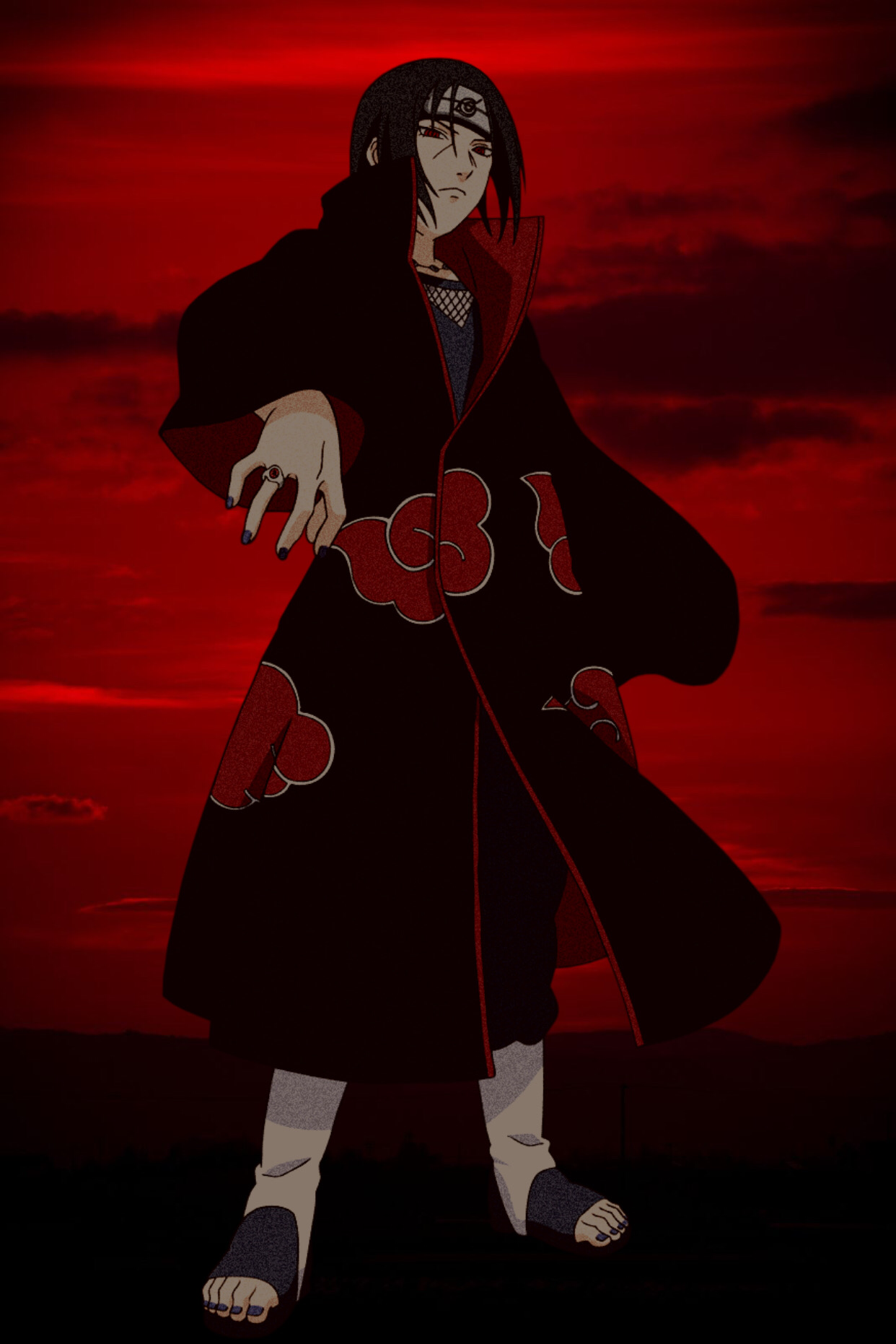 Made a itachi wallpaper quickly so it's pretty bad but here it is I'll make a better one