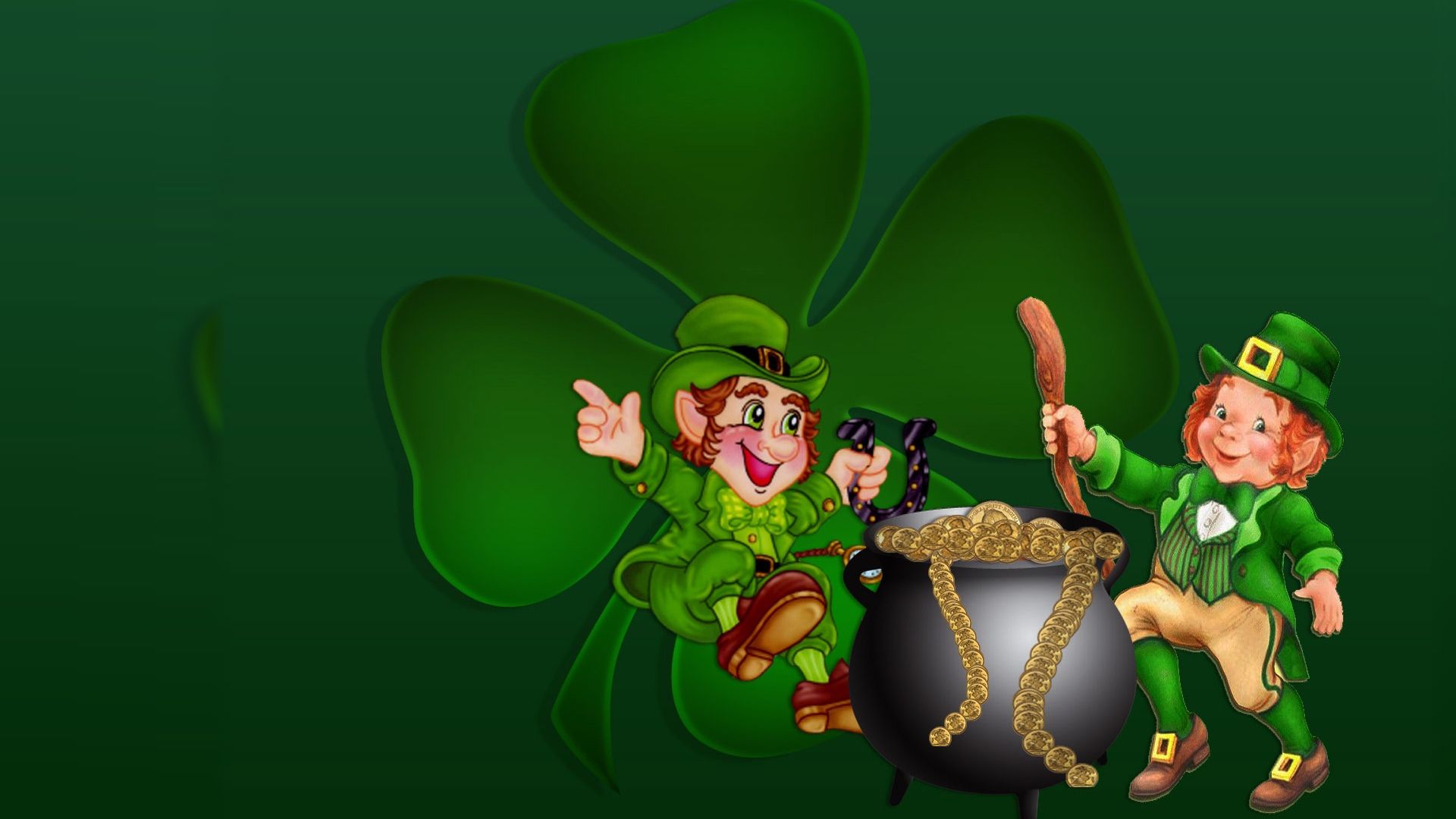 St. Patrick's Day Cartoon Wallpaper