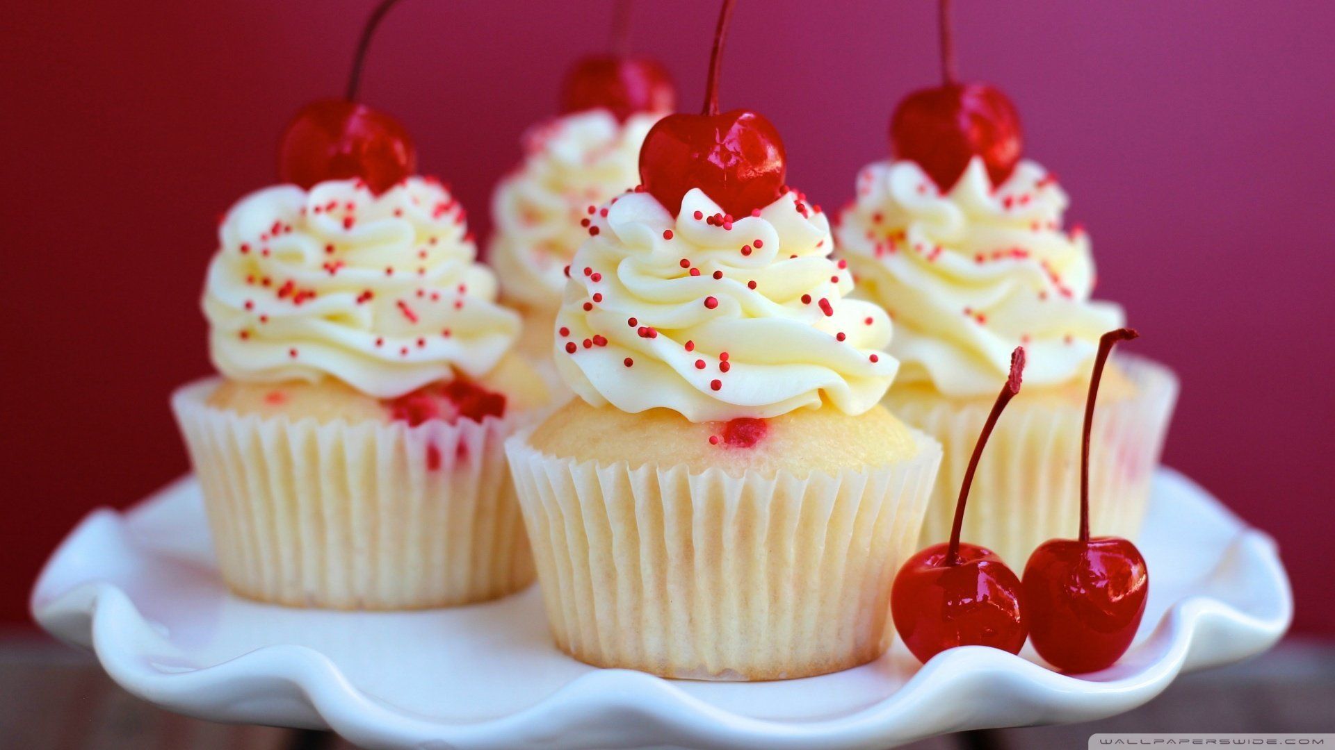 Almond Cherry Cupcakes wallpaper Almond Cherry Cupcakes wallpaper Foods Download Free HD Wallpaper Almond Downloa. Cupcake recipes, Cupcake cakes, Cherry cupcakes
