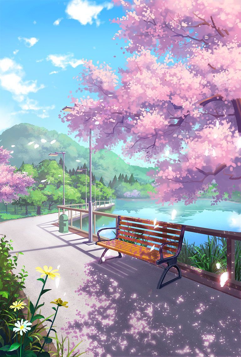 pretty anime scenery wallpaper