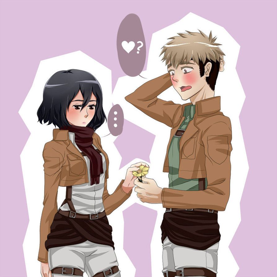 Jean and Mikasa on Titan Pairings Fan Art
