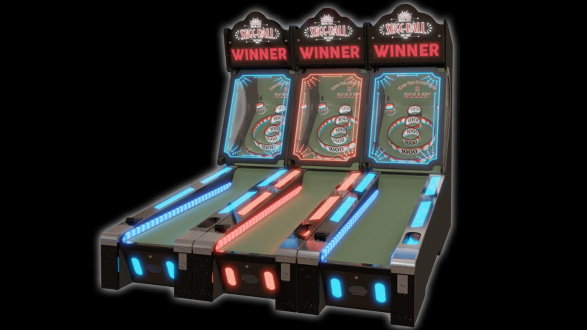 Skeeball Glow Arcade Game. Orlando Arcade Game Rentals