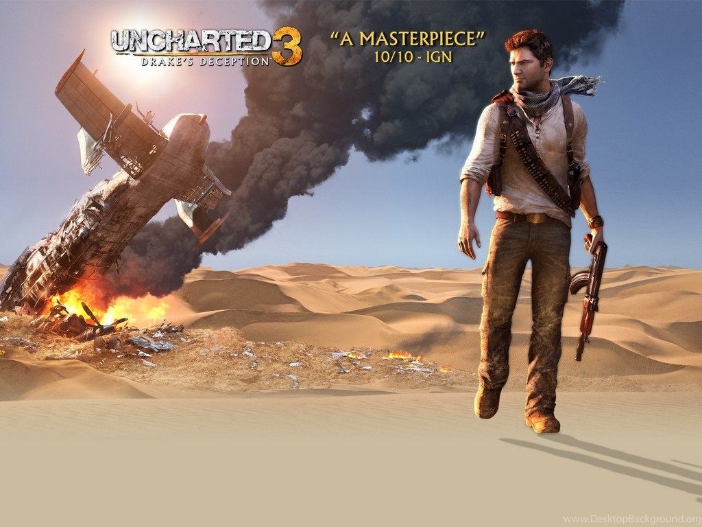 The Elderly Gamer: Uncharted 3 Drake's Deception Wallpaper Desktop Background