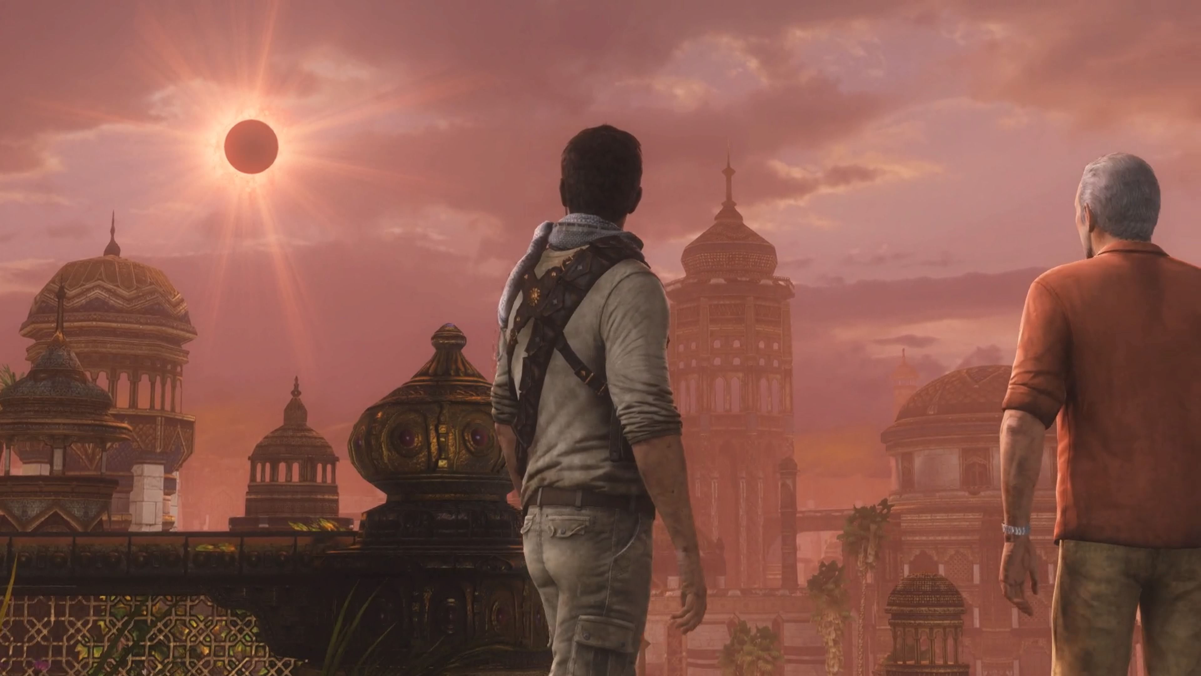 Wallpaper desert, soldiers, ruins, Nathan Drake, Uncharted 3