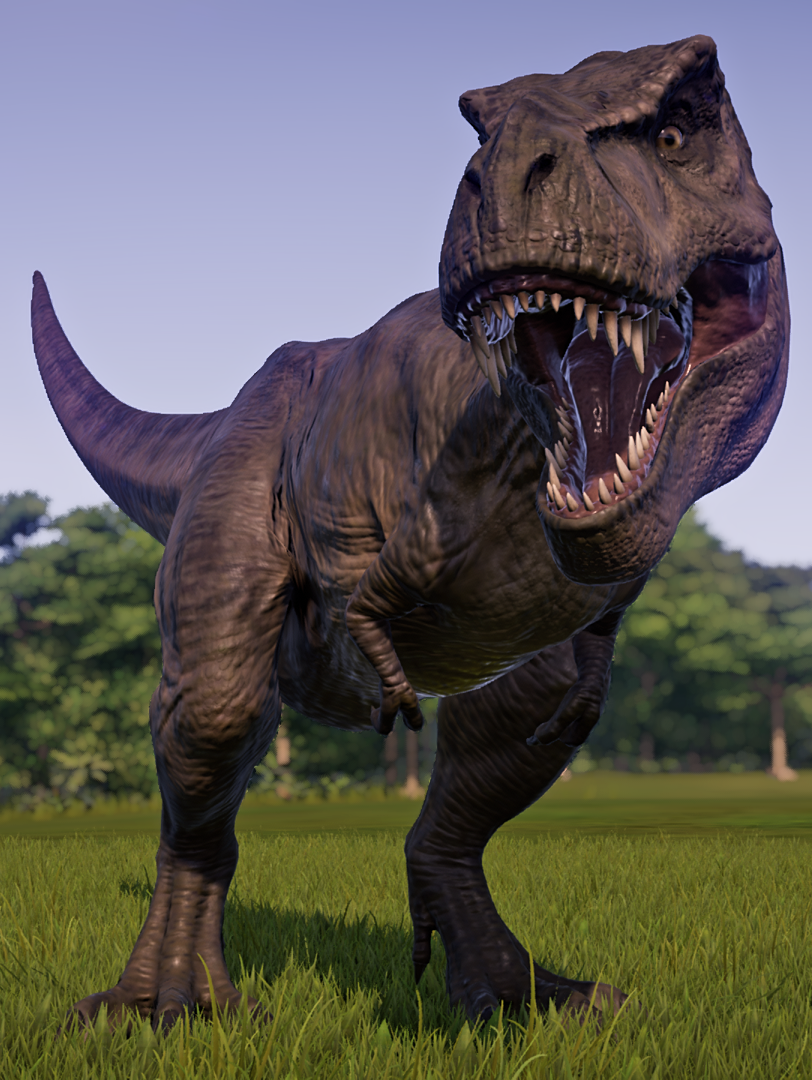 Tyrannosaurus. Jurassic World Evolution