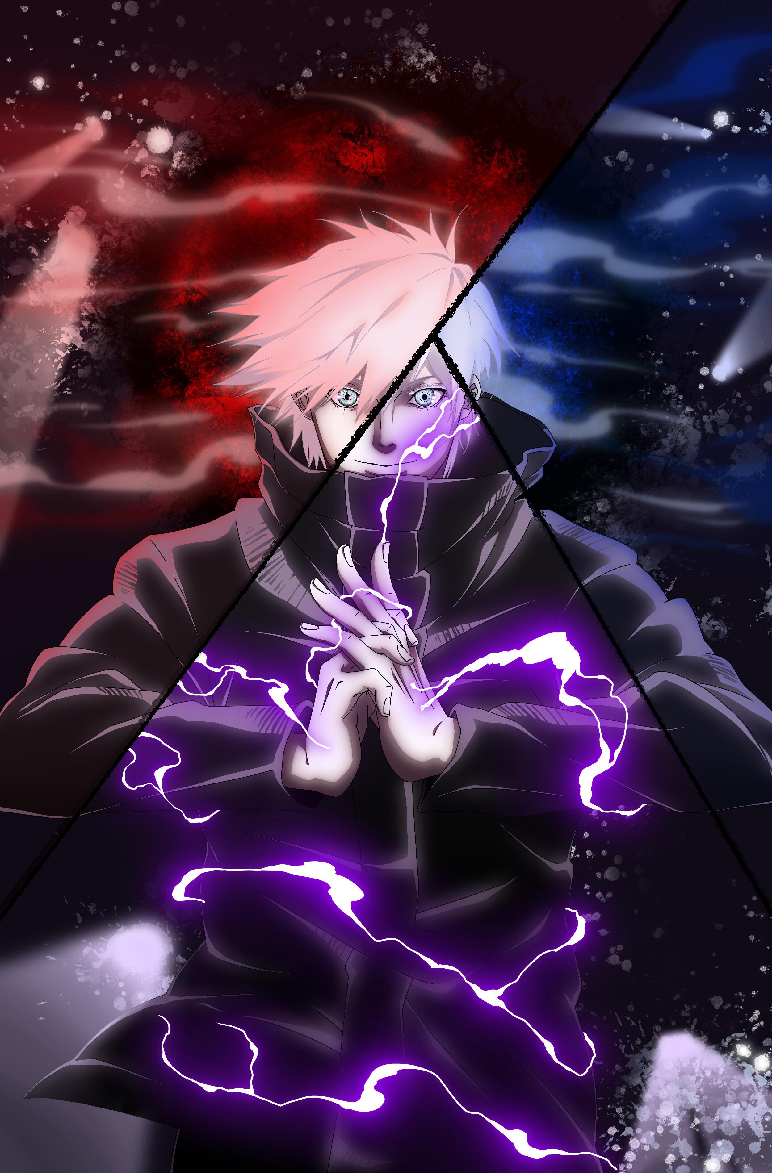 Gojo Gif Hollow Purple : Blue Eyes Boy Jujutsu Kaisen White Hair Satoru ...