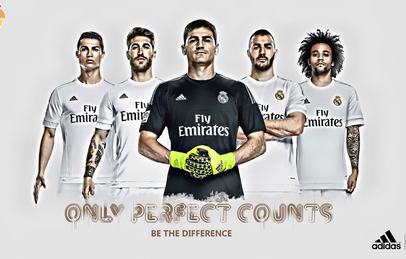 Wallpaper wallpaper, sport, Cristiano Ronaldo, football, Marcelo, Iker Casillas, Sergio Ramos, Karim Benzema, Real Madrid CF, players image for desktop, section спорт