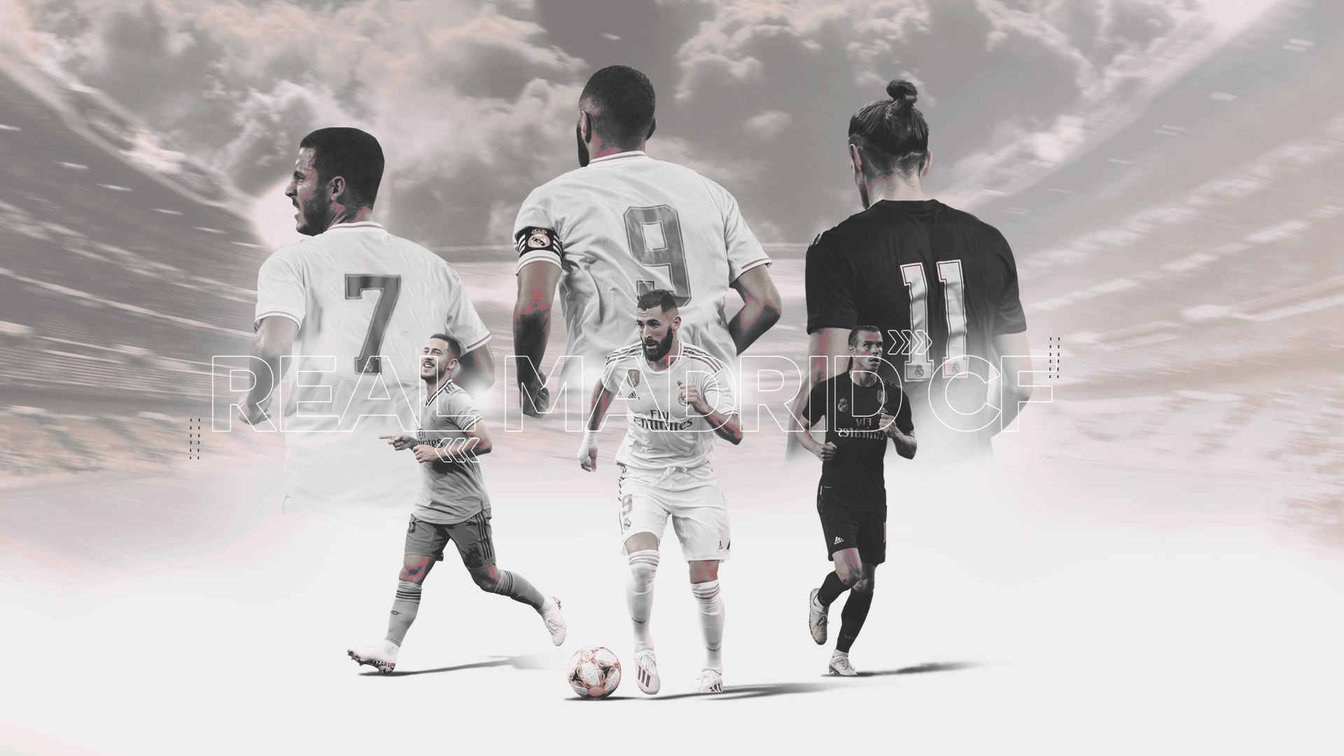 i made this Real Madrid wallpaper featuring Benzema, Bale and Hazard