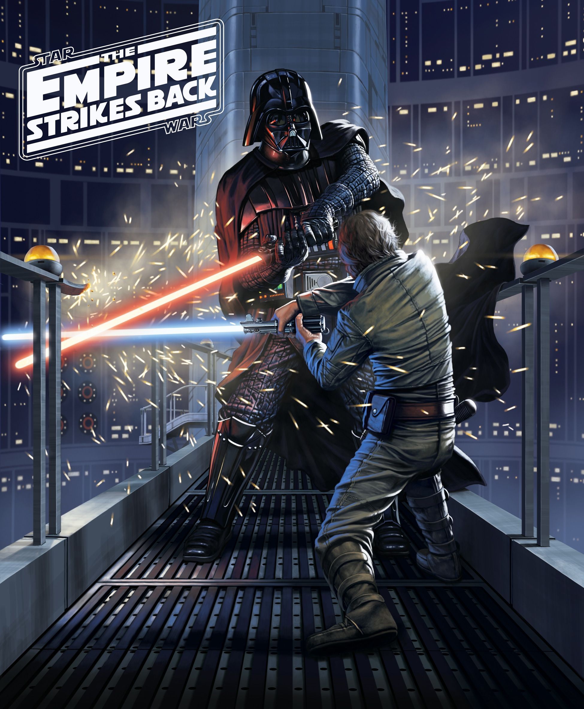 Vincent Hie Productions. Duel on Cloud City. Star wars picture, Star wars image, Star wars art