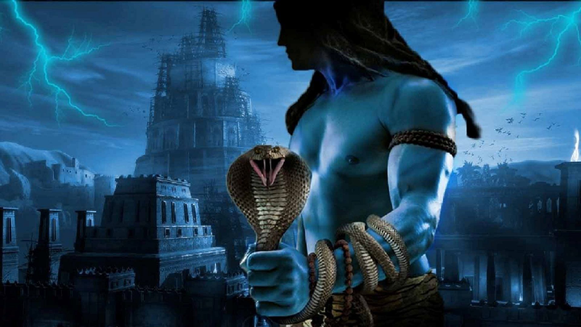 God Shiva With Snake On Hand HD Mahadev Wallpaper