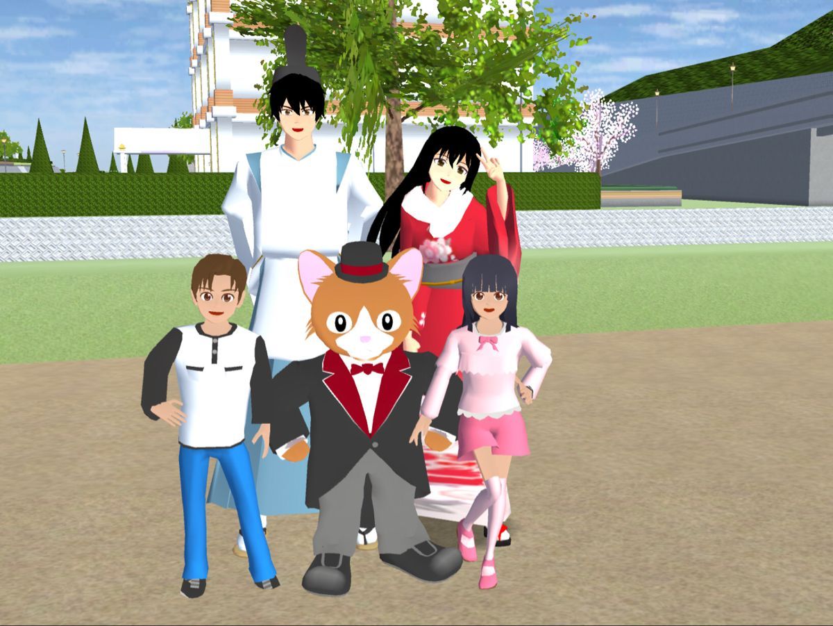 Wallpaper Sakura School Simulator Good Afternoon Di 2021 Gambaran