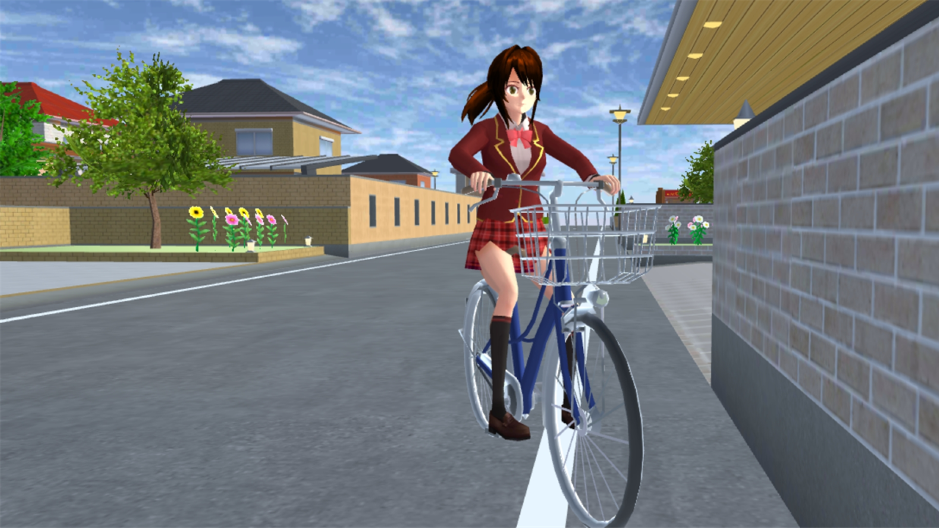 Anime School Wallpaper Sakura school simulator bicycle 2