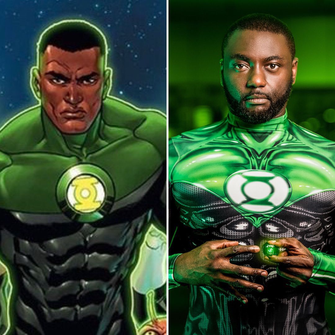 Cosplay vs Character #sidebysidecosplay Sunday. I've really enjoyed the pics we've done as Green Lant. Green lantern cosplay, Green lantern costume, Green lantern