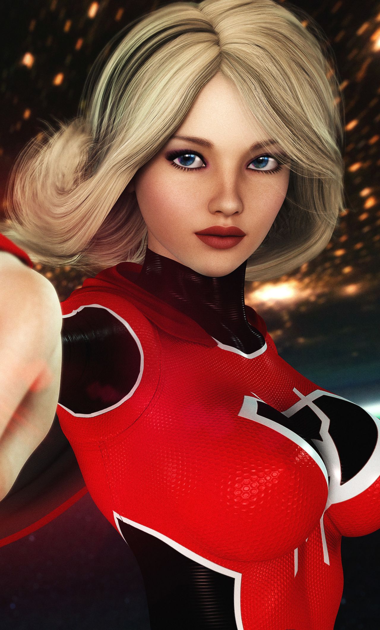 Red Lantern Supergirl 4k iPhone HD 4k Wallpaper, Image, Background, Photo and Picture
