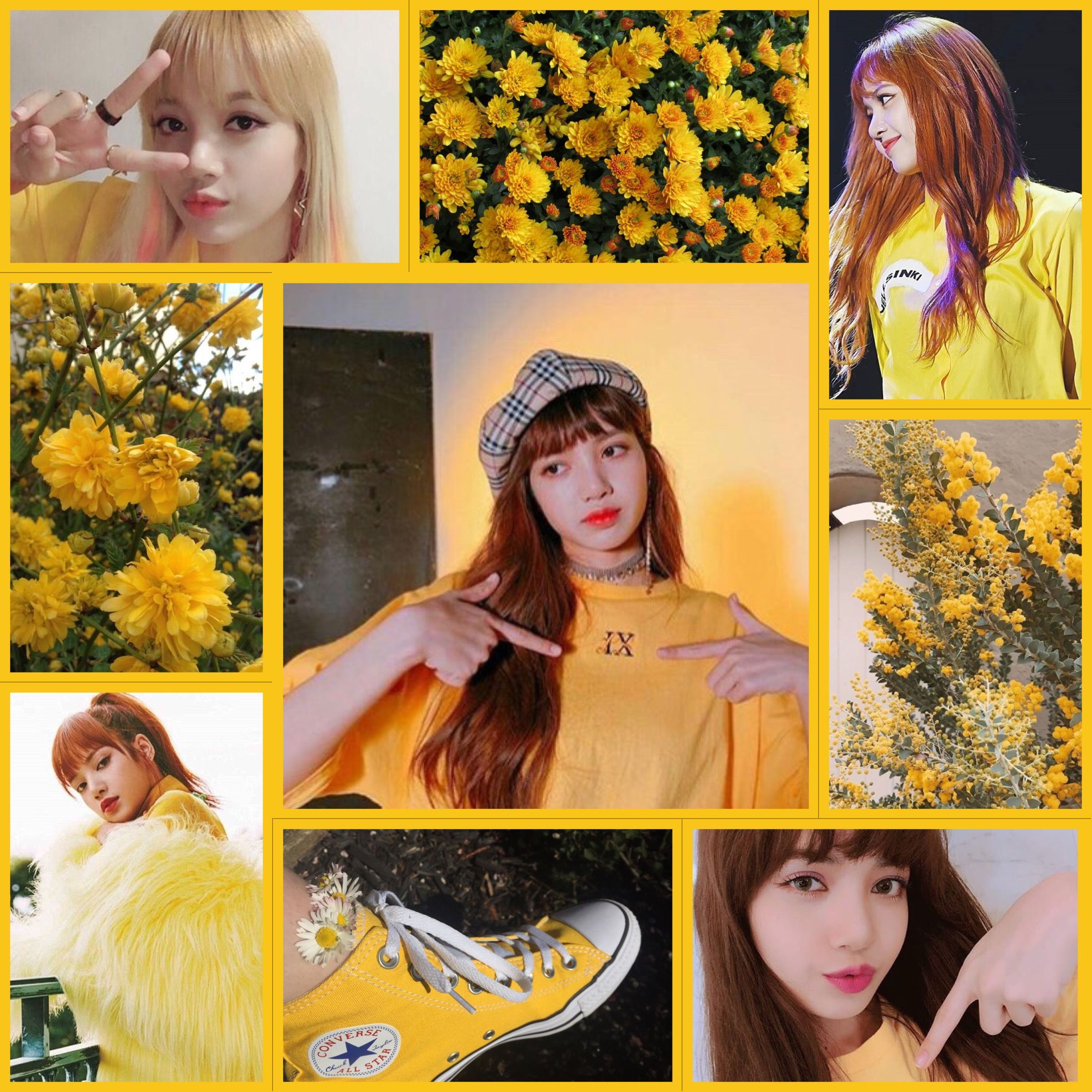 Yellow Lisa aesthetic