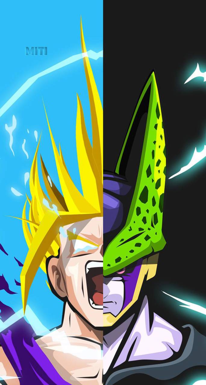Gohan and Cell wallpaper