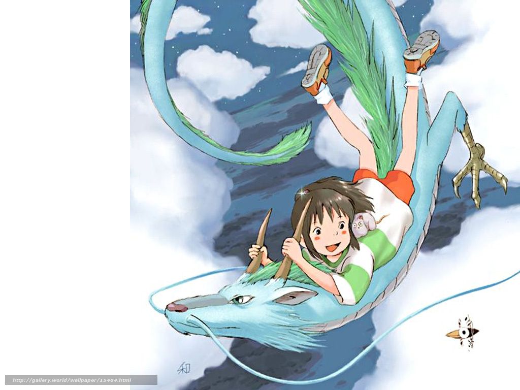 Download wallpaper Spirited Away, Sen to Chihiro no kamikakushi, film, movies free desktop wallpaper in the resolution 1024x768