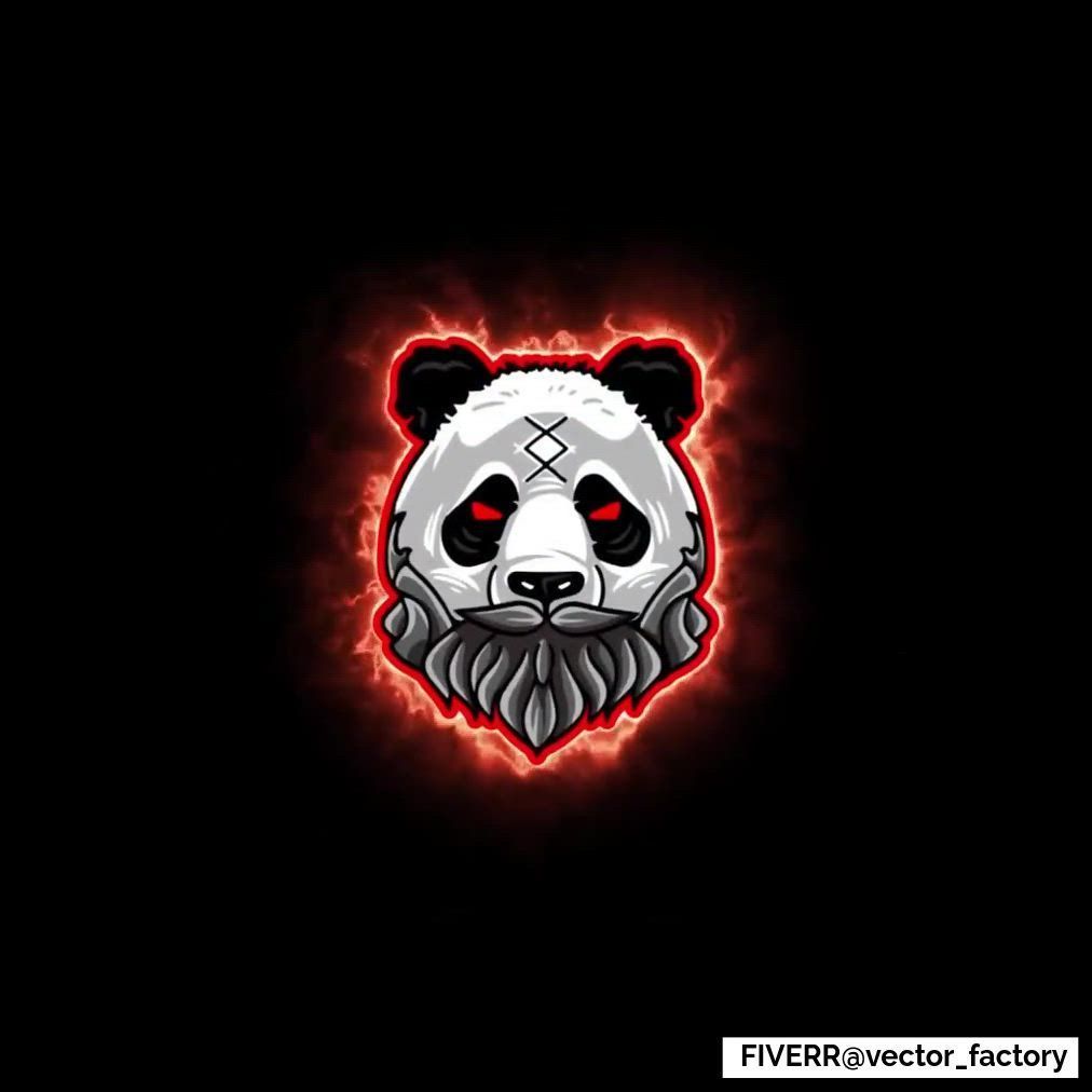 Panda Gaming Mascot eSports Logo Animation. Seni jalanan, Seni jalanan 3D, Karya seni 3D