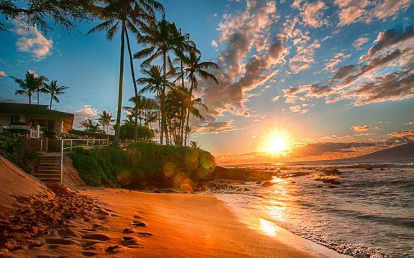Hawaiian Sunrise Wallpaper Free Hawaiian Sunrise Background