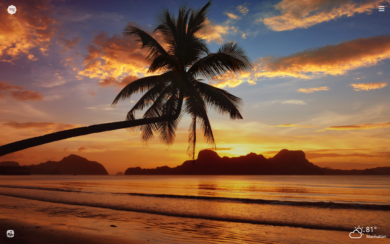 My Hawaiian Sunset HD Wallpaper New Tab