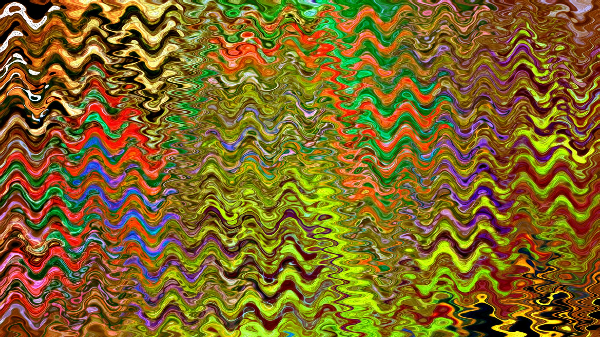 Artistic Rainbow Digital Art Wave HD Abstract Wallpaper