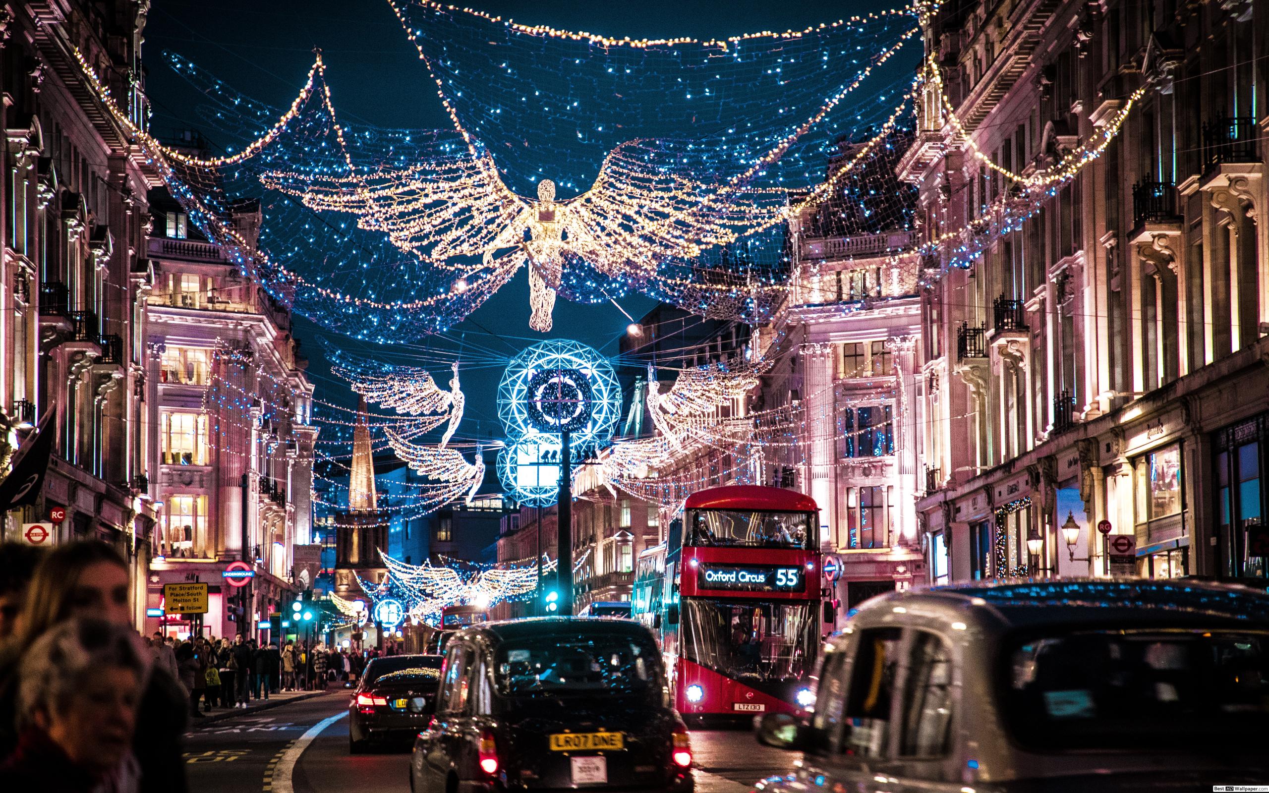 Christmas at London City HD wallpaper download