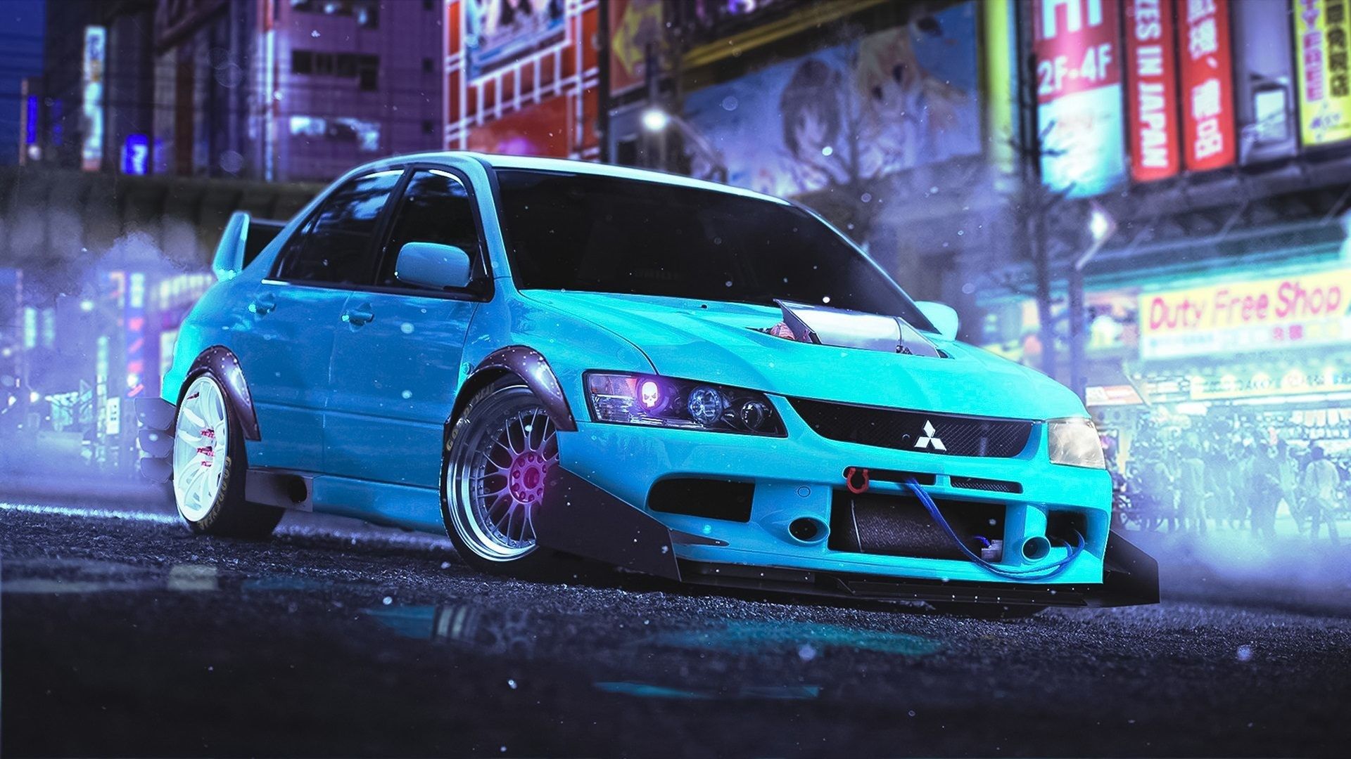 Mitsubishi Evo 9 Background