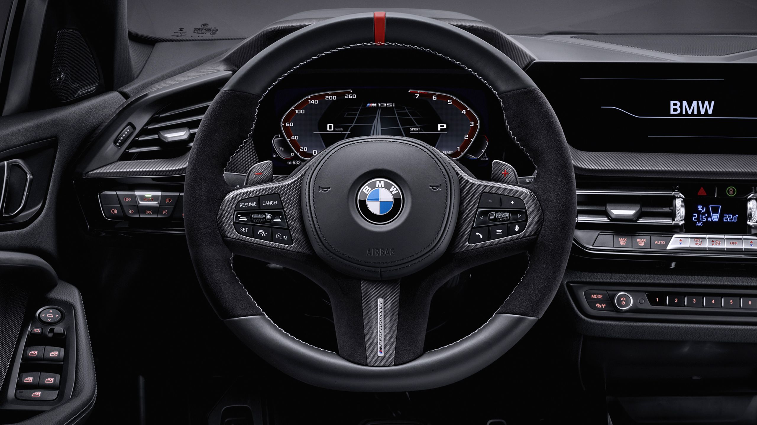 BMW M135i xDrive M Performance Parts 2019 Interior Wallpaper