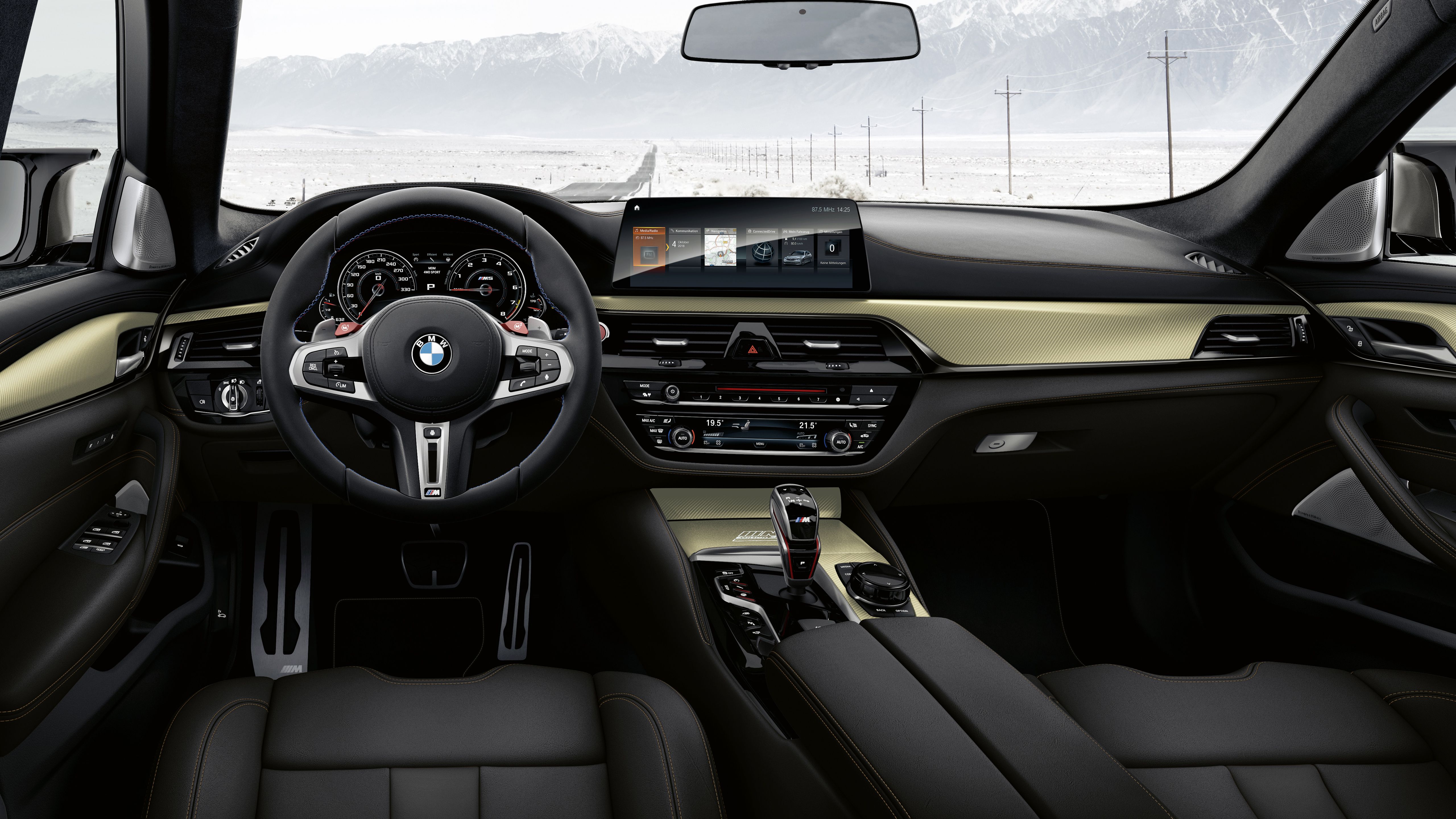 BMW M5 Competition Edition 35 Jahre 2019 Interior Wallpaper. HD Car Wallpaper