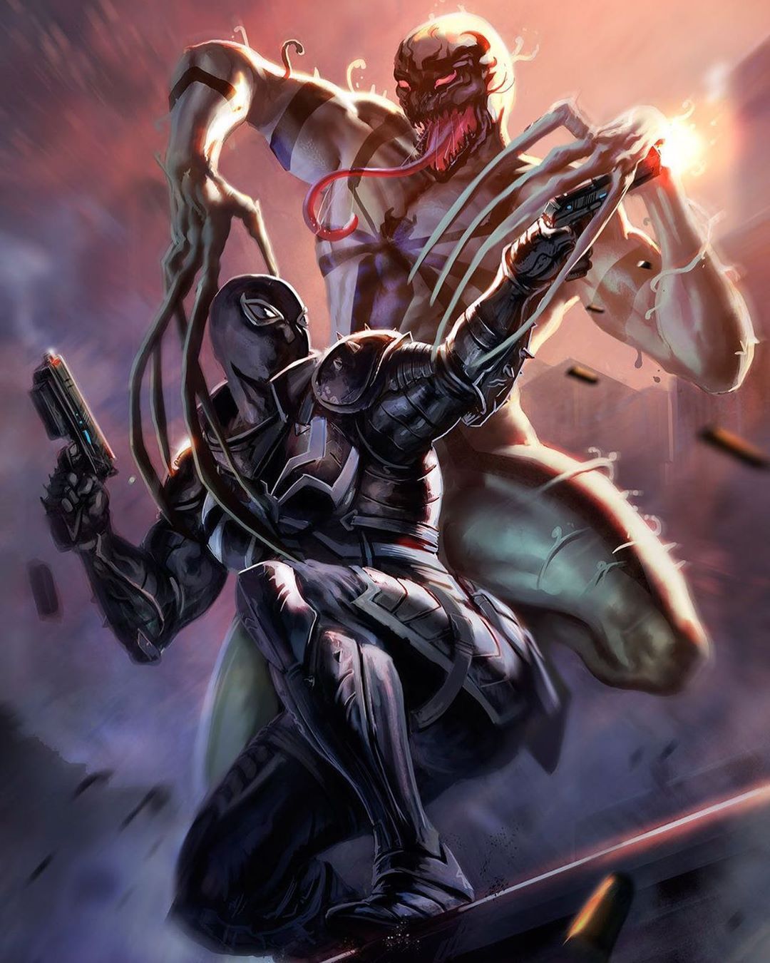 Agent Venom Vs Anti Venom. Symbiotes Marvel, Anti Venom Marvel, Marvel Comics Art