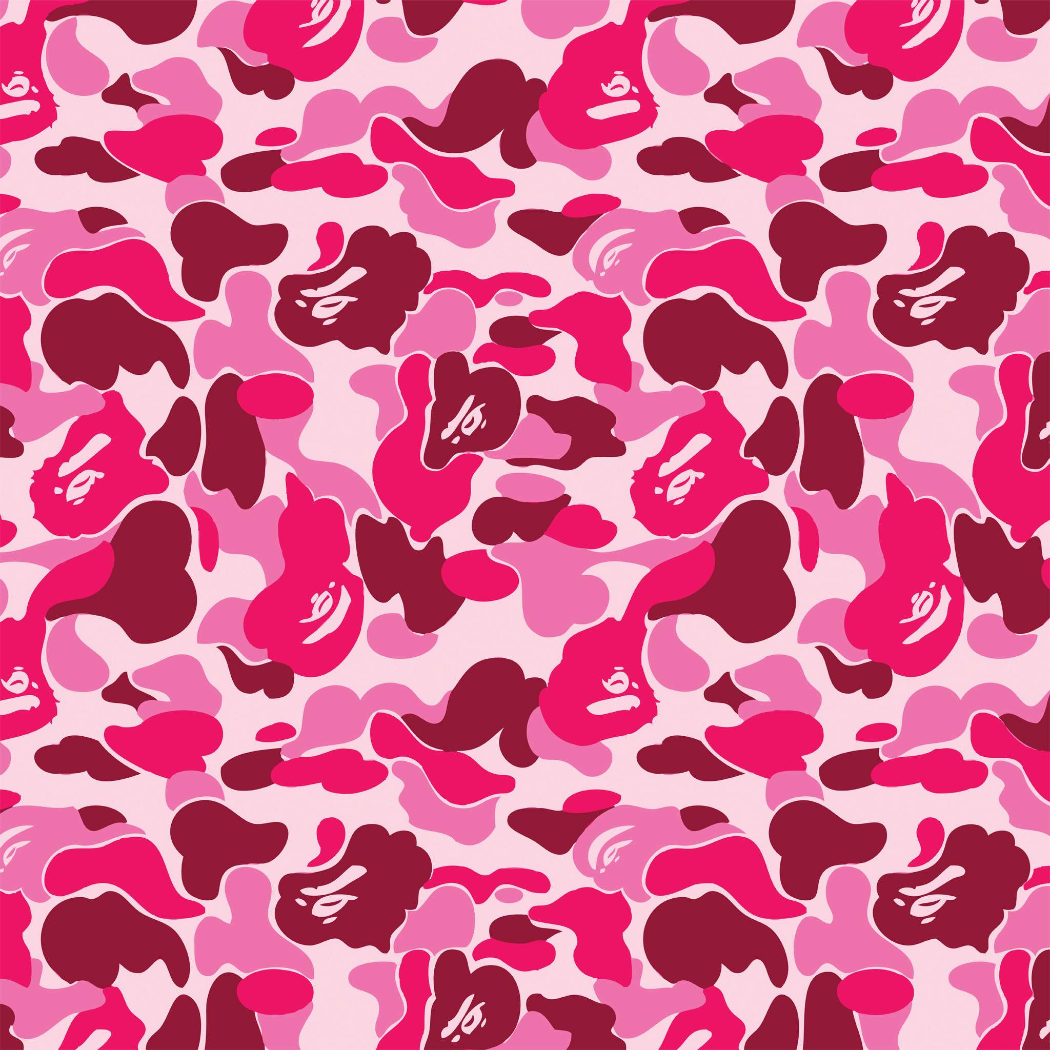 Pink Bape Camo Wallpaper HD