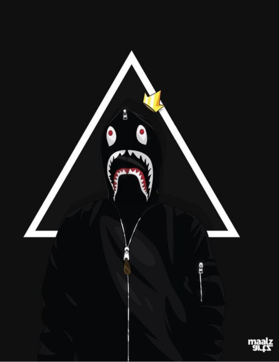 BAPE Shark Logo Wallpaper