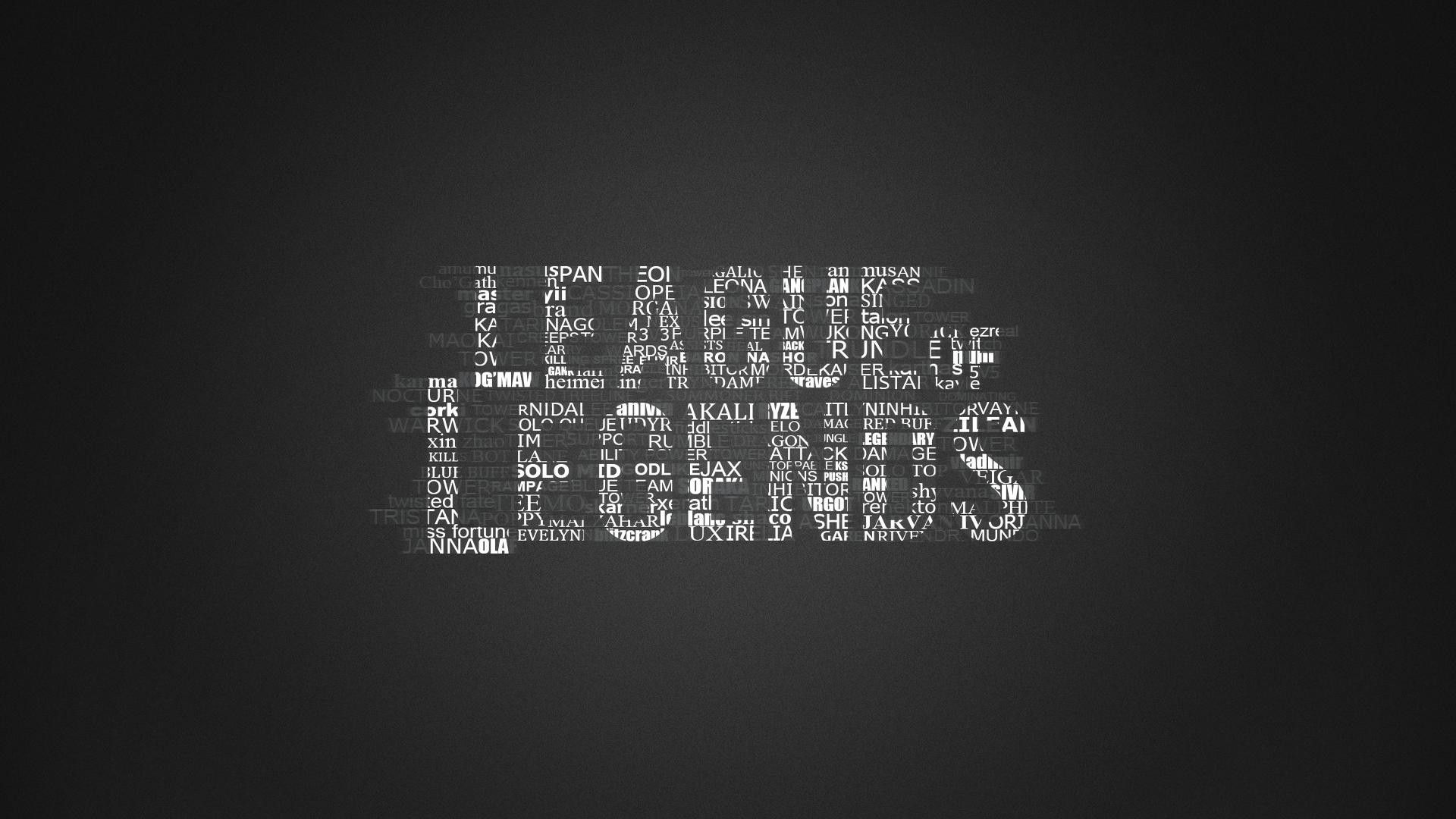 League of Legends Logo in Typography HD Wallpaper FullHDWpp