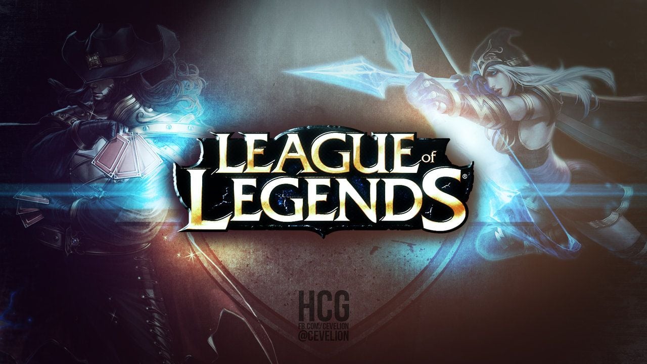 league of legends logo wallpaper