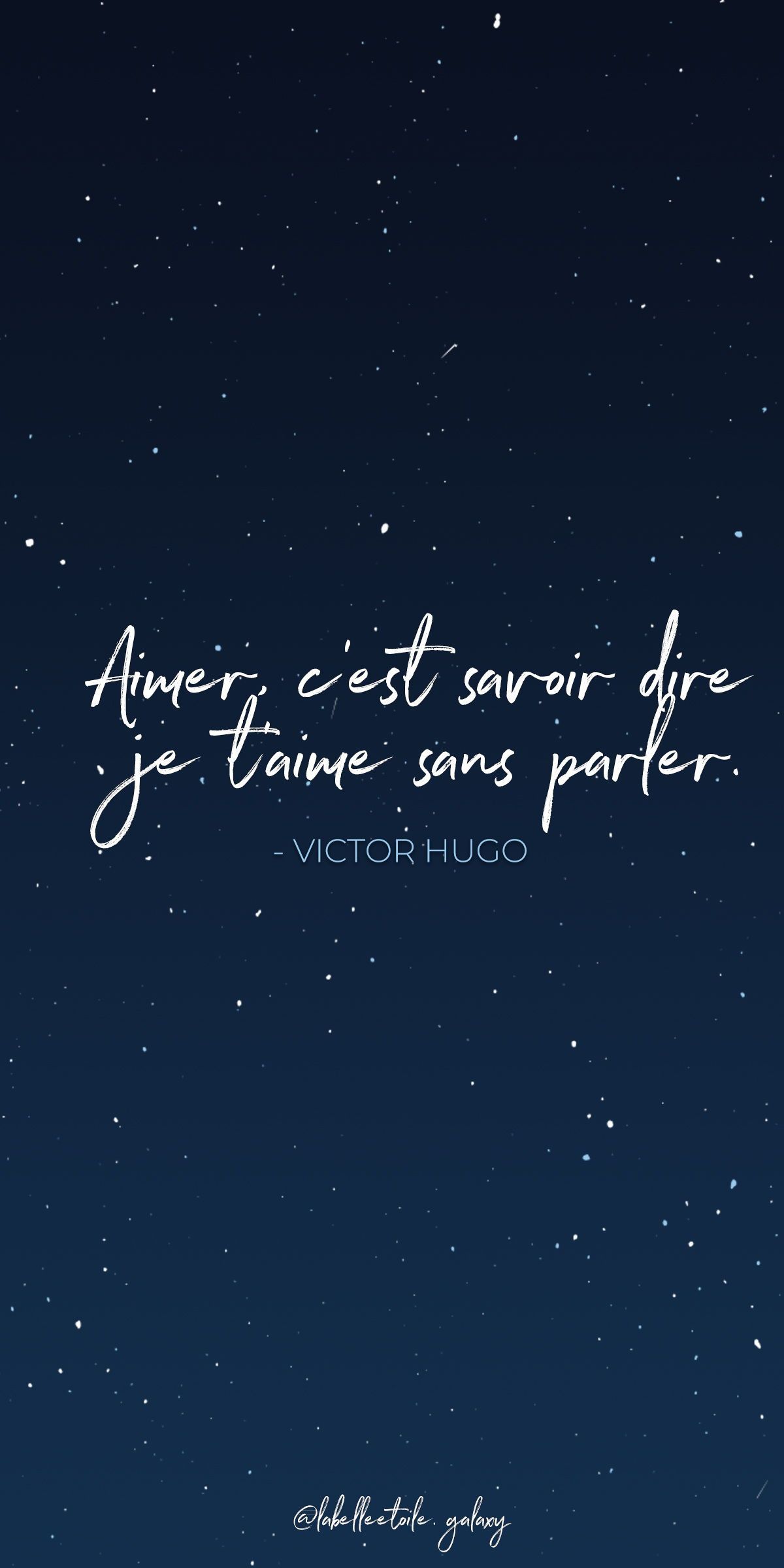 ✨ To love is to know how to say I love you without speaking. ✨ Victor Hugo, French writer and poet - ✨ Bon. Romantic french phrases, French quotes, French phrases