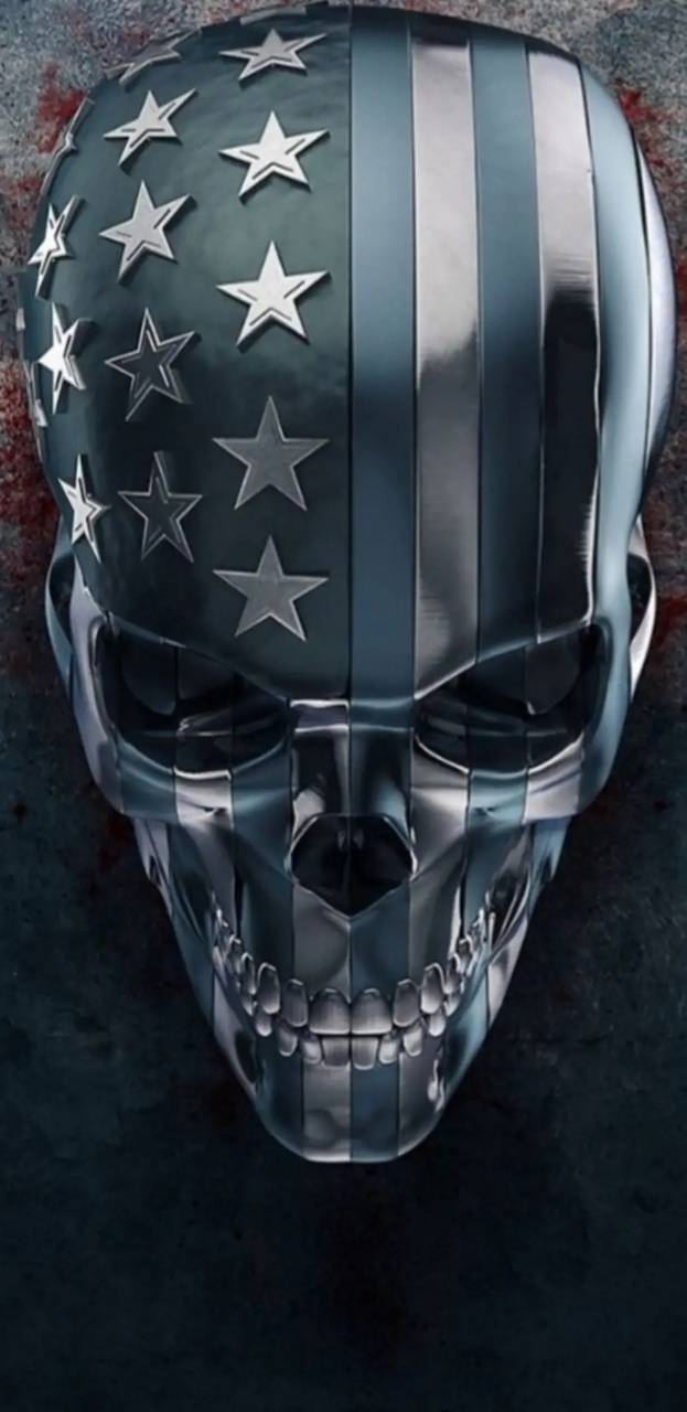 Cool American Flag Skull Wallpaper HD New