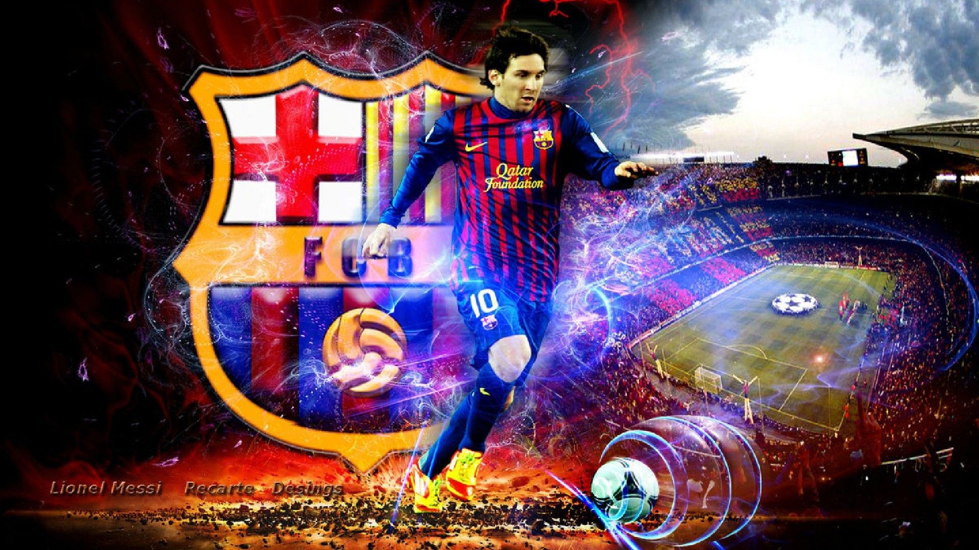 Full HD Lionel Messi 1920x1080 Wallpaper