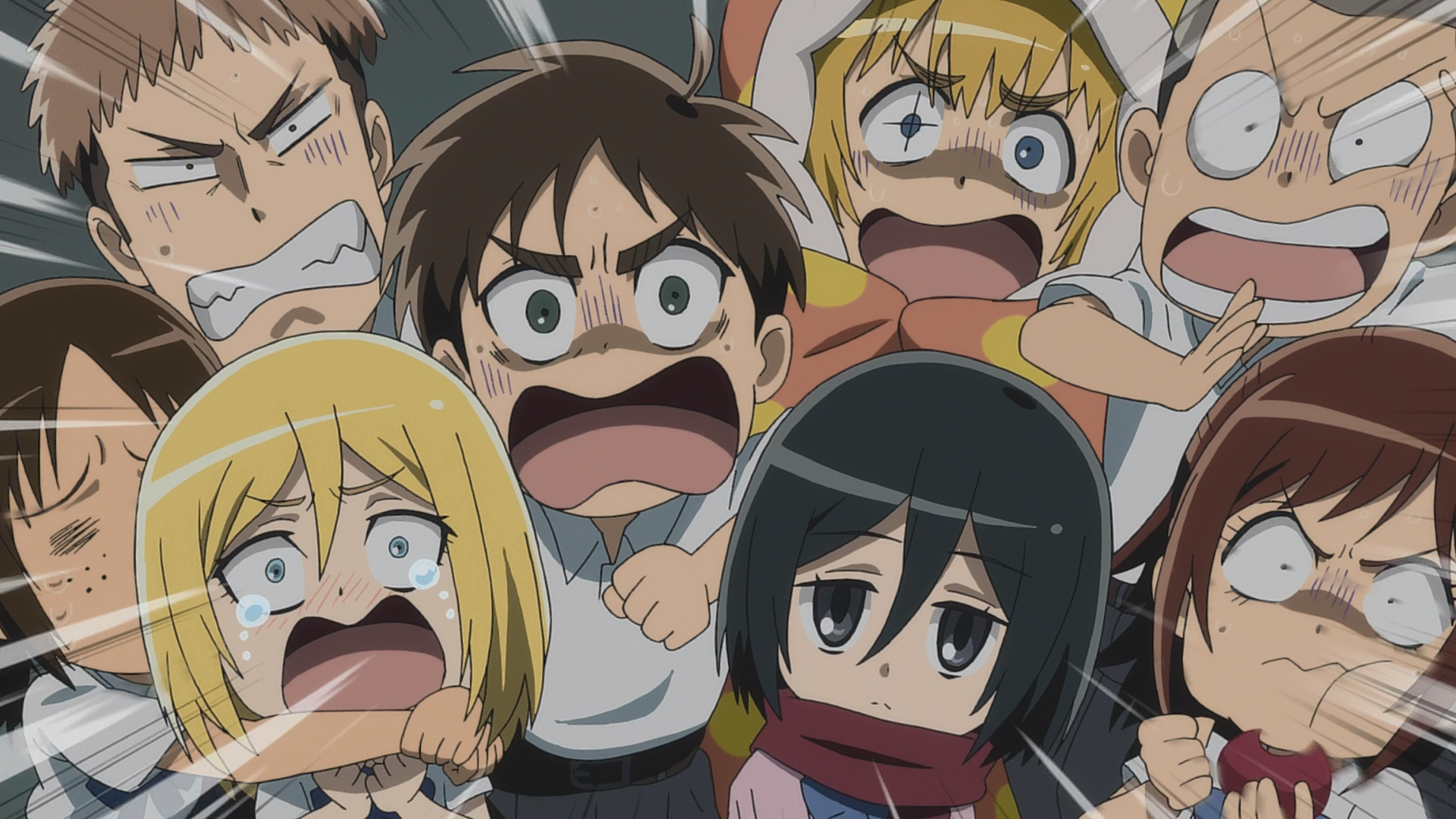 Terrified faces. Attack on titan, Attack on titan art, Attack on titan anime