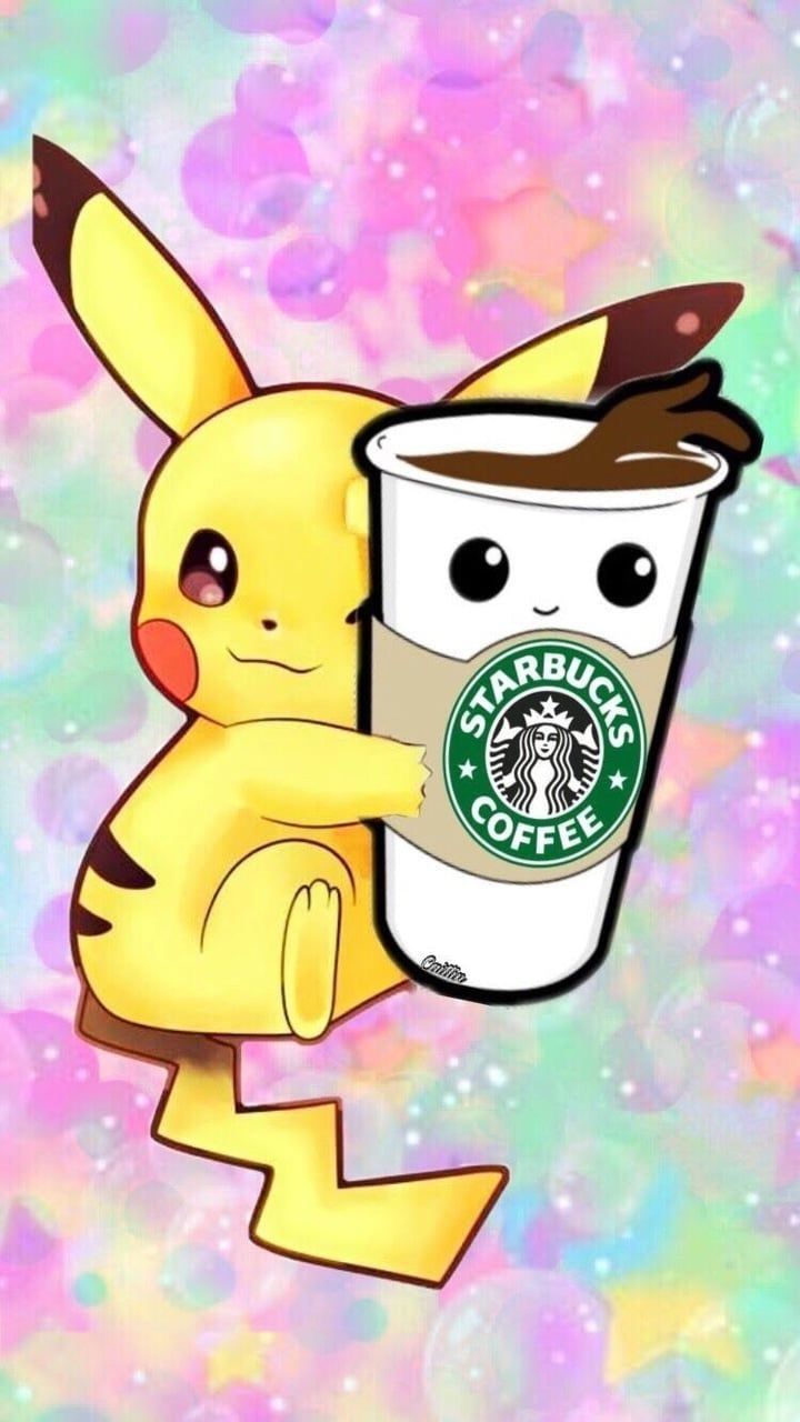 ⚜️PrO_RaZe⚜️Pikachu & Starbucks Coffee HD Phone Wallpaper. Pikachu art, Pikachu drawing, Cute disney drawings