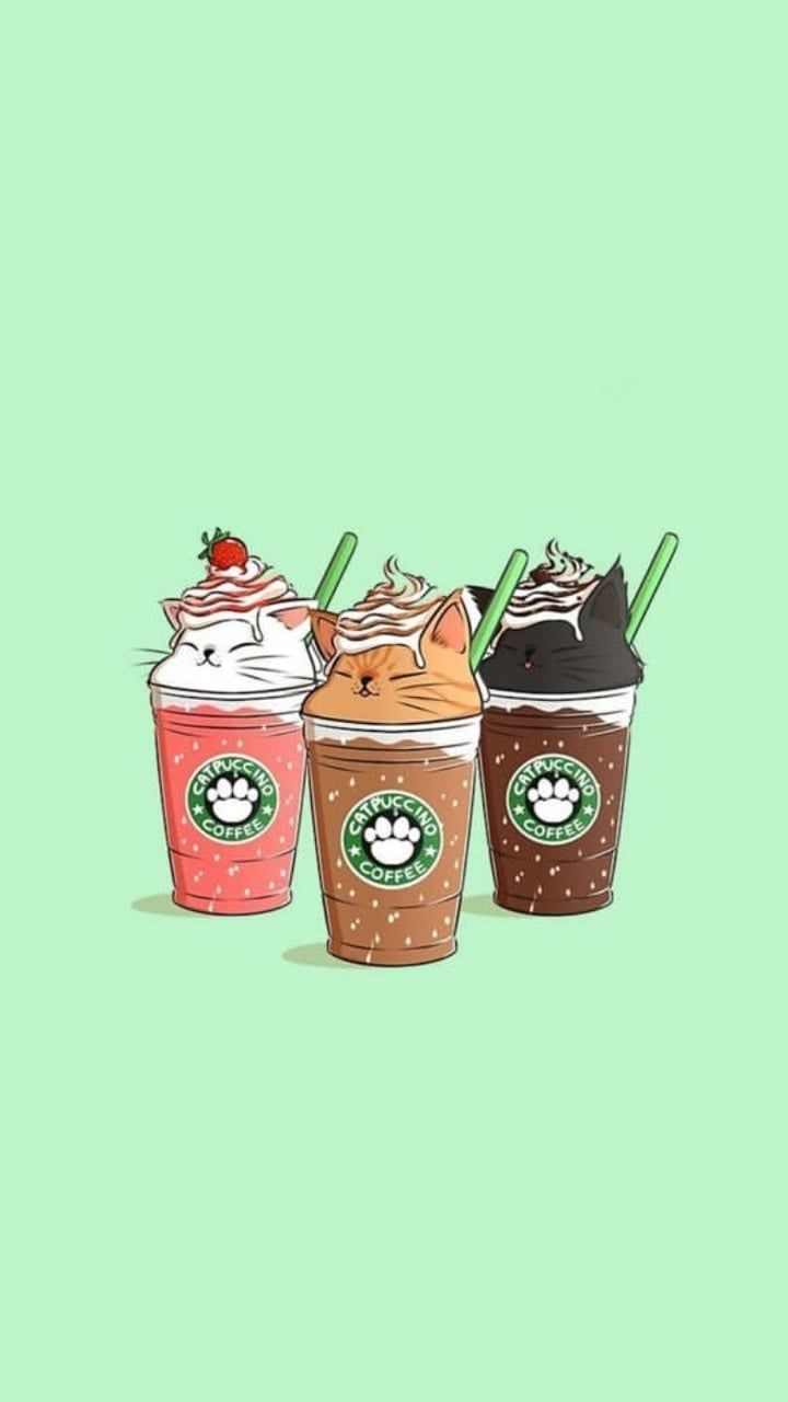 Starbucks Cute Cartoon Wallpaper
