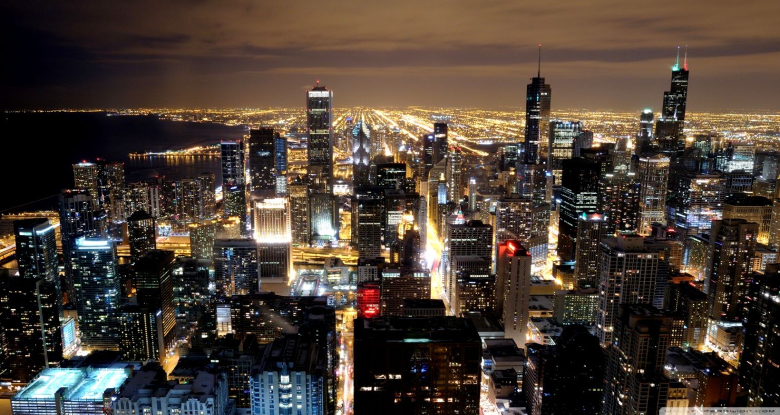 Chicago Skyline From John Hancock ❤ 4k HD Desktop Wallpaper Wallpaper & Background Download