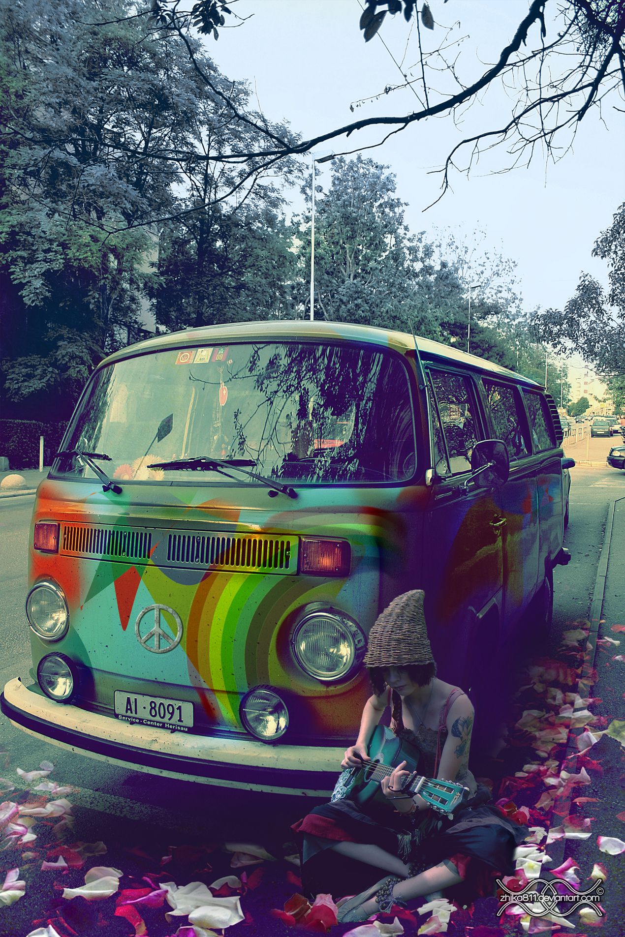 Tumblr Hippie Van Wallpaper