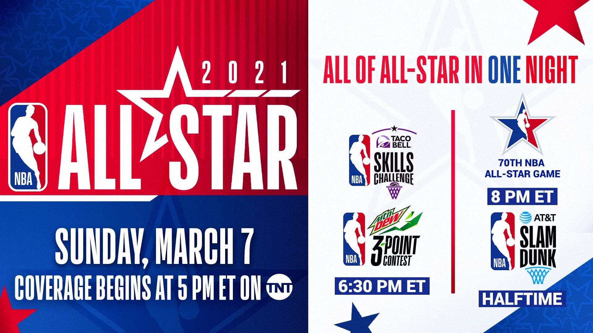 NBA All Star 2021 To Feature The Game And Skills Competitions On One Night For The First Time On March 7. The NBA And NBPA Are Committing More Than $2.5M