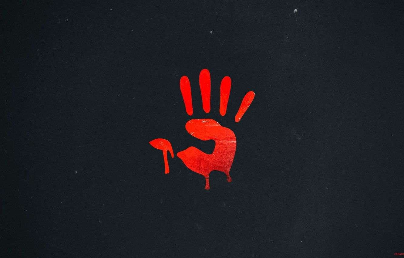 Wallpaper Style, Hand, Red, Firm, Imprint, Bloody, Mouse, Red, A4tech Image For Desktop, Section Hi Tech