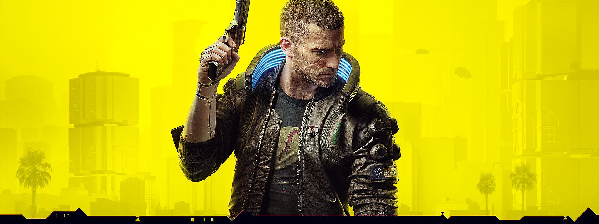 CYBERPUNK 2077 YELLOW PHONE WALLPAPER