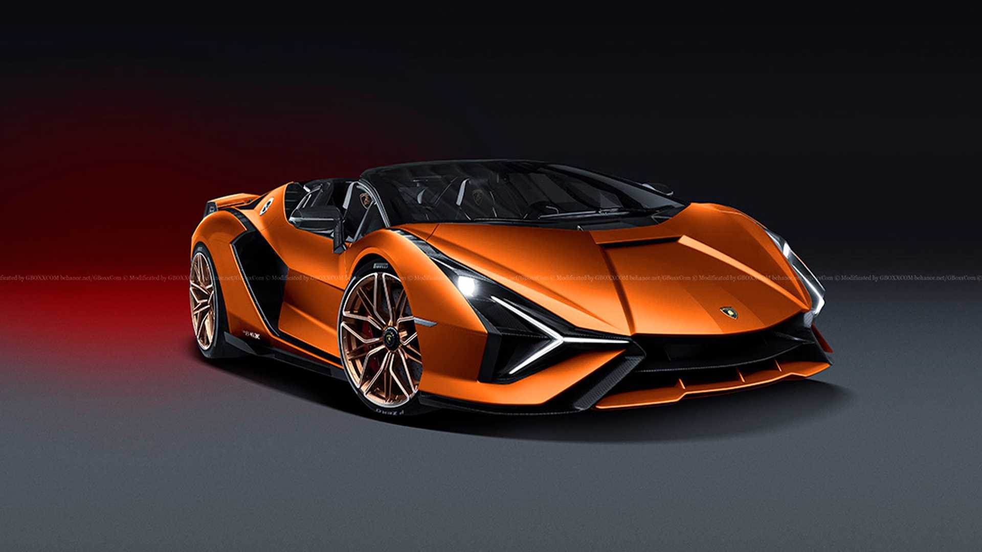 Lamborghini Sian Roadster Rendering Depicts An 819 HP Hair Dryer