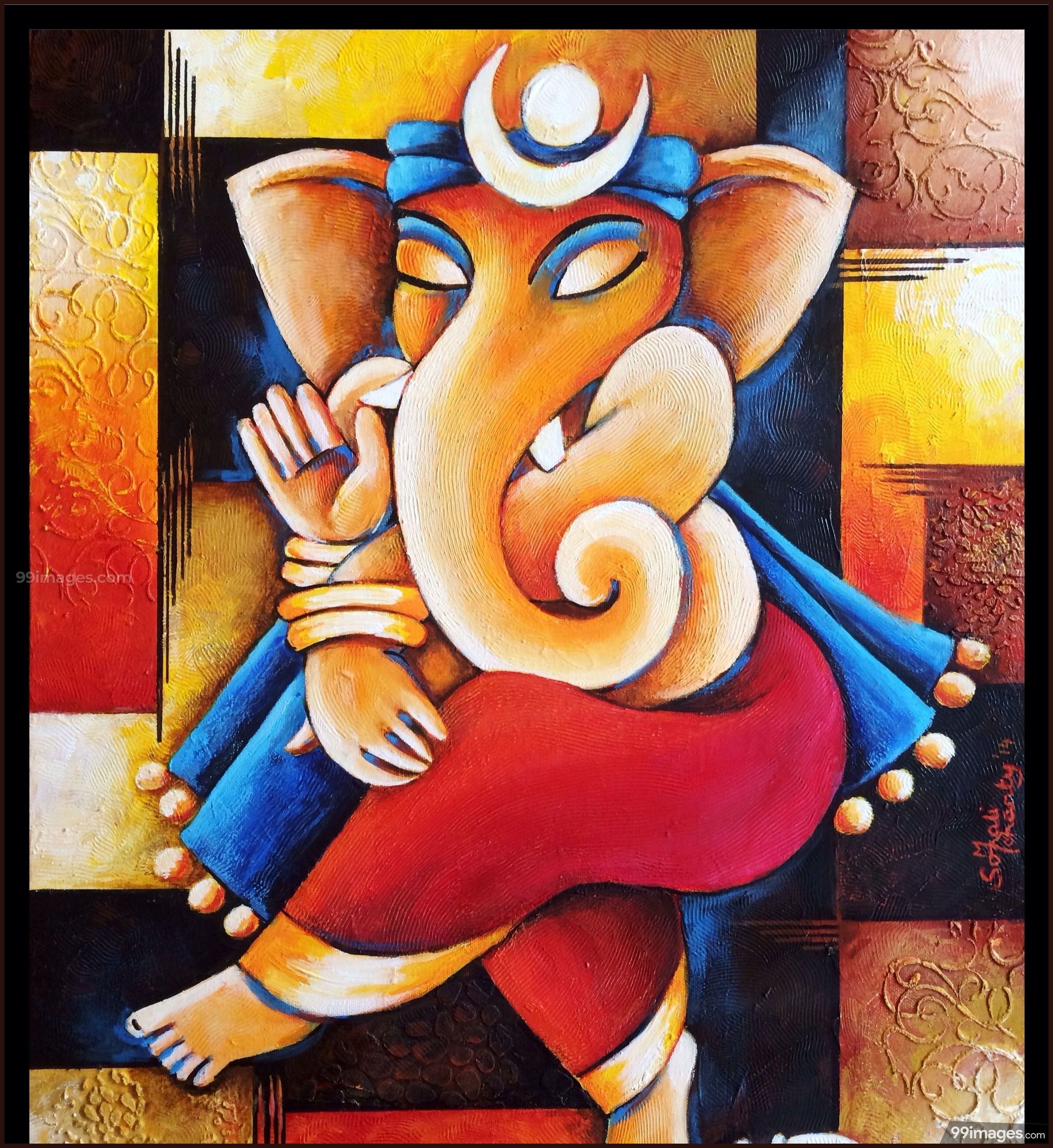 Artistic Ganesh Wallpaper Free Download