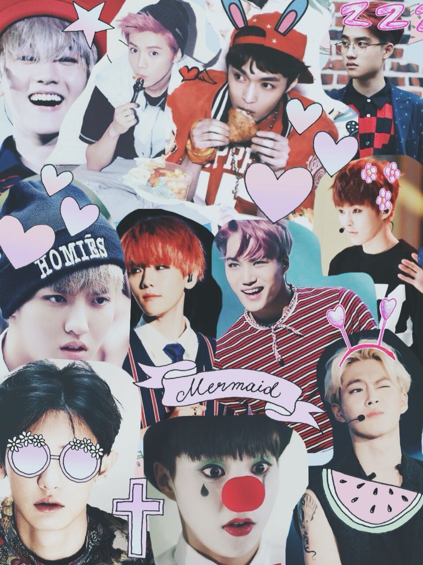 EXO Collage Wallpaper