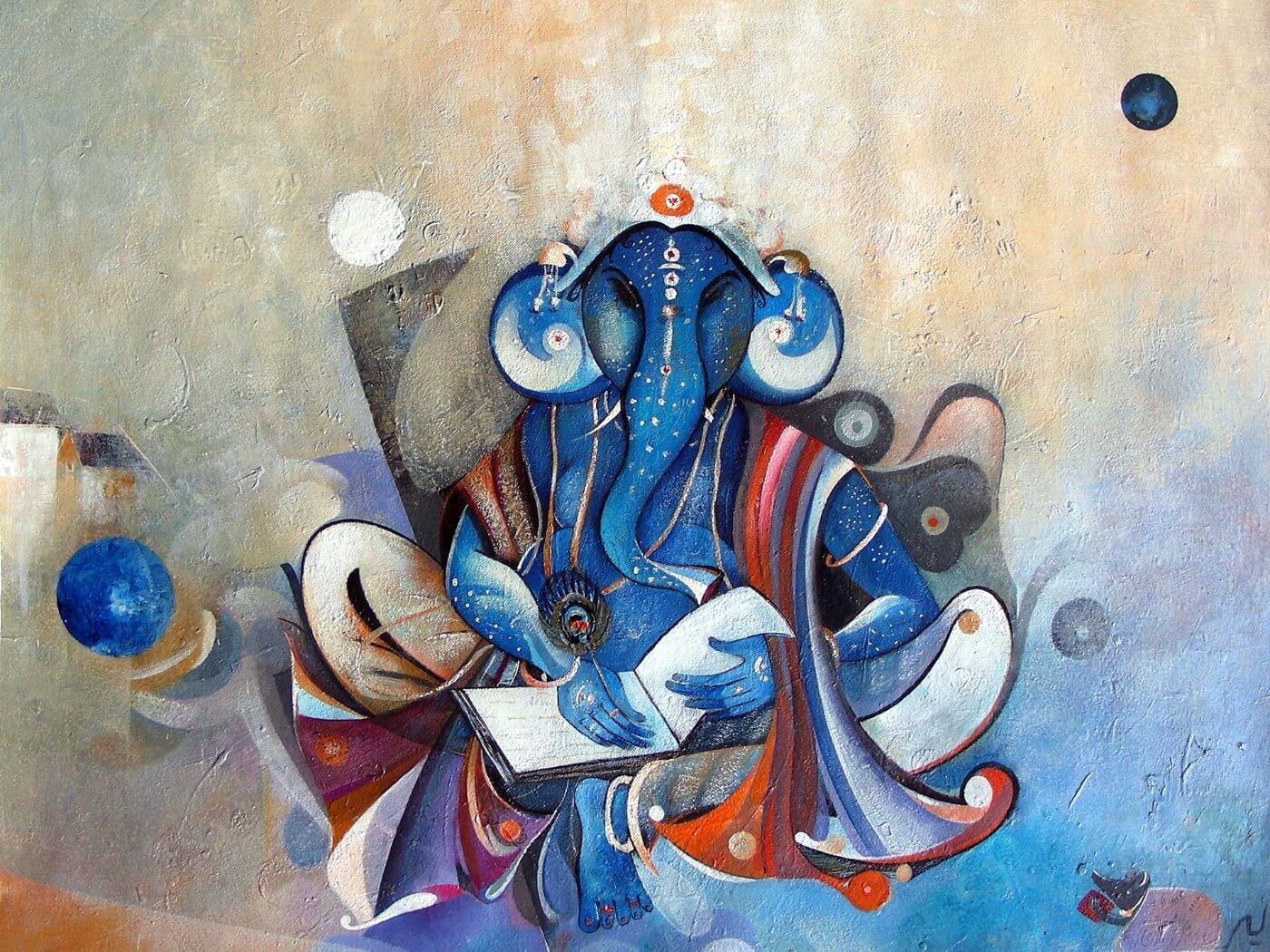 Ganesh art Wallpapers Download  MobCup