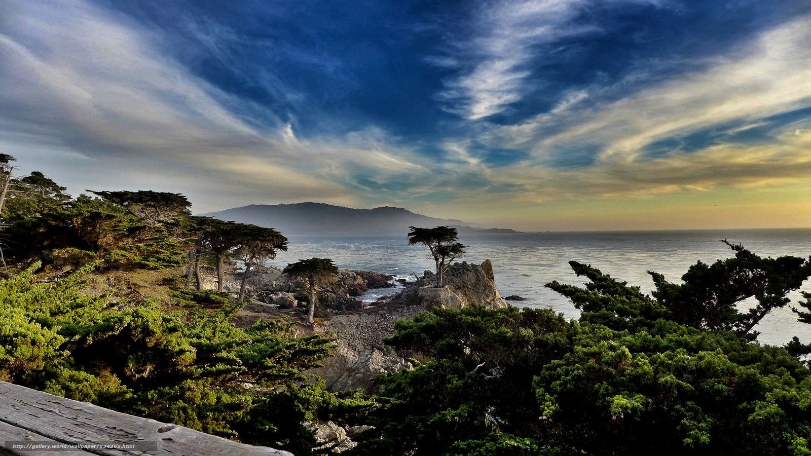 Download Wallpaper Lone Cypress, Pebble Beach, California